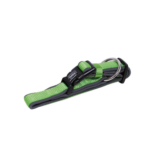 Antkaklis Classic Preno 3,5x40-55 cm, neoninis žalias/pilkas