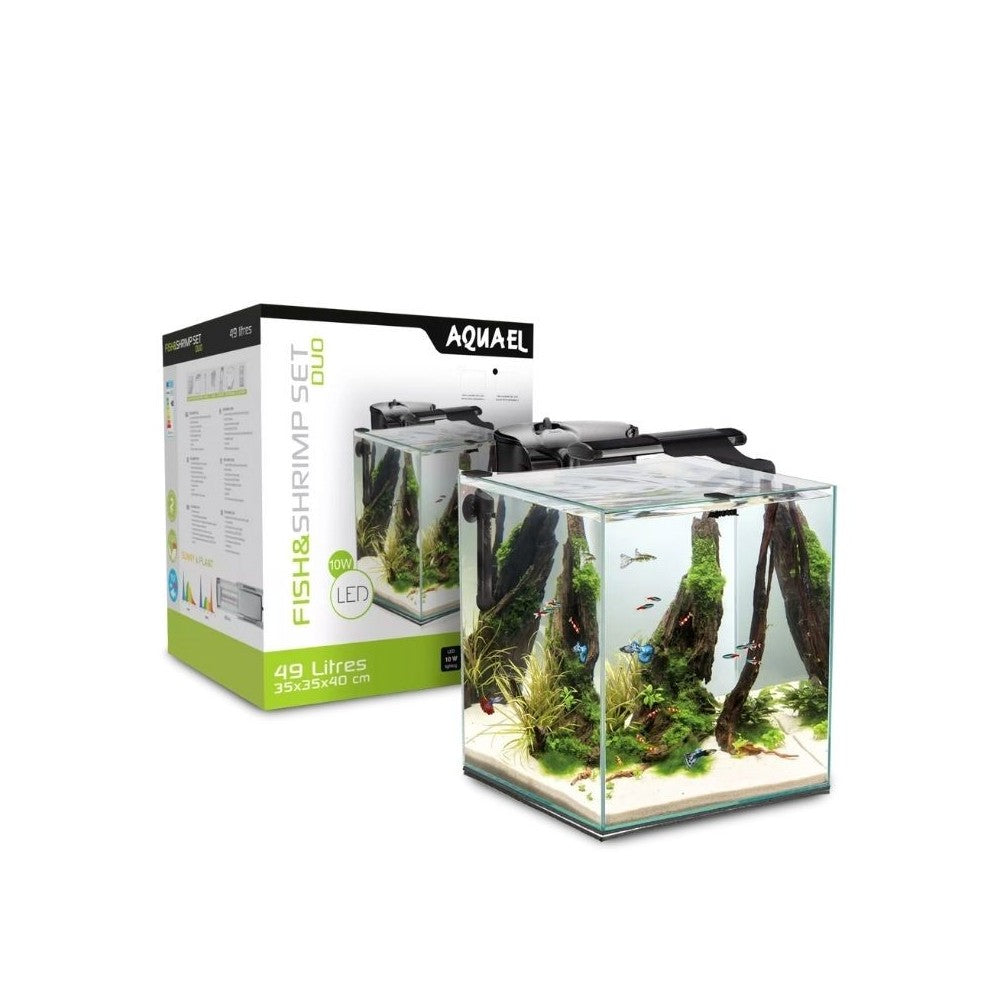 Aquael Fish&Shrimp Set Duo Day&Night 35, juodas
