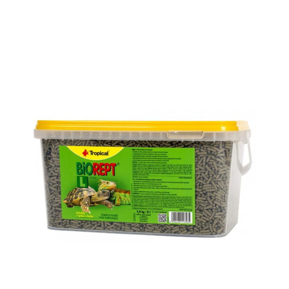 Tropical Biorept L pašaras sausumos vėžliams 5 l (1,4 kg)