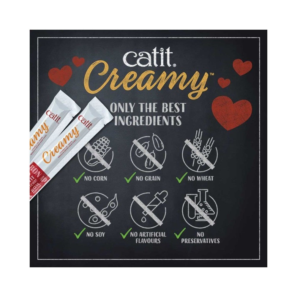 Catit Creamy kreminis skanėstas katėms su tunu, 4x10 g
