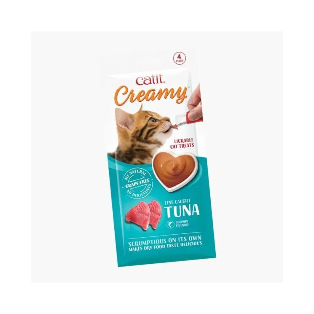Catit Creamy kreminis skanėstas katėms su tunu, 4x10 g