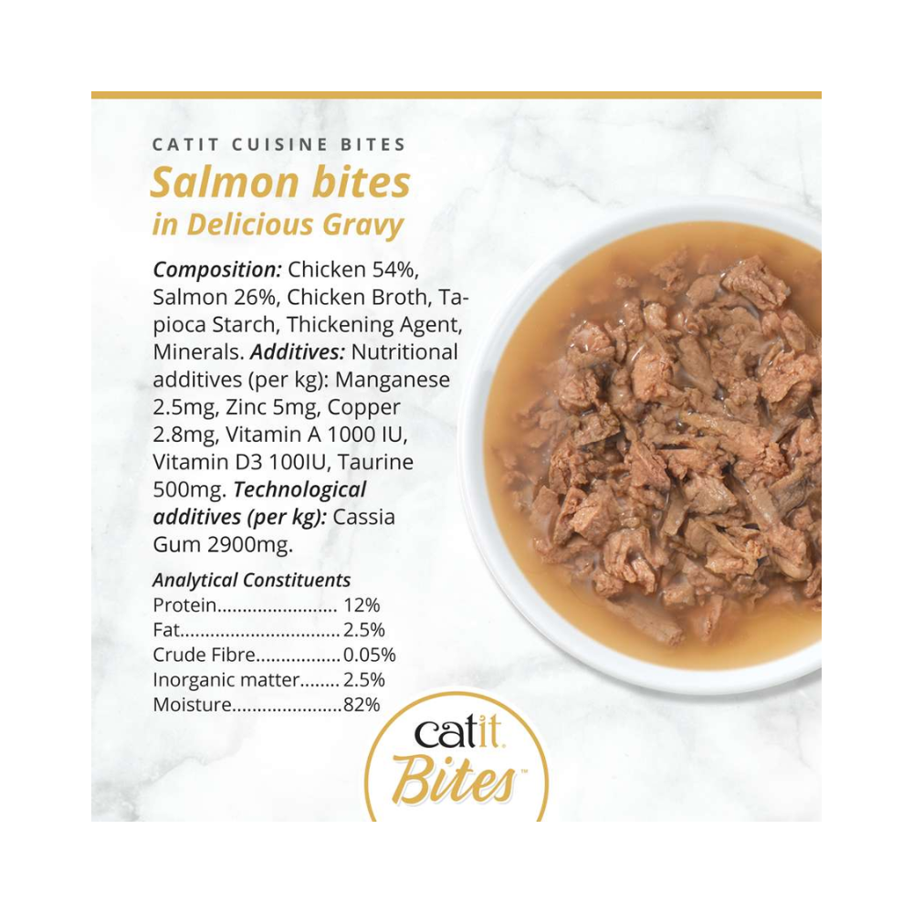 Catit Cuisine Bites konservai katėms su lašiša, 75 g