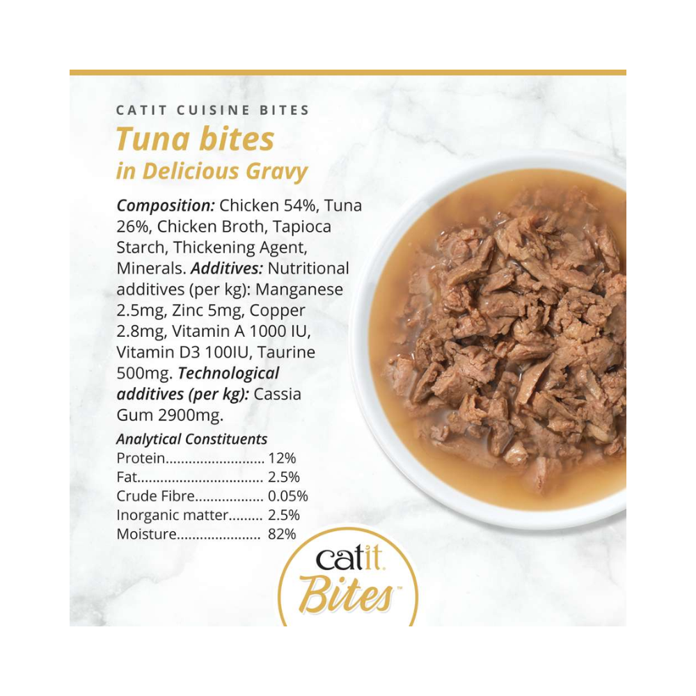 Catit Cuisine Bites konservai katėms su tunu, 75 g