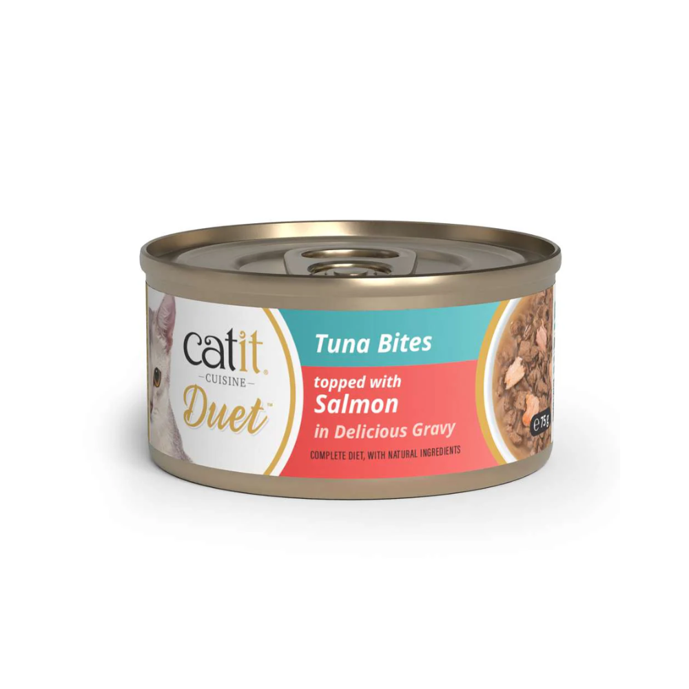 Catit Cuisine Duet konservai katėms su tunu ir lašiša, 75 g