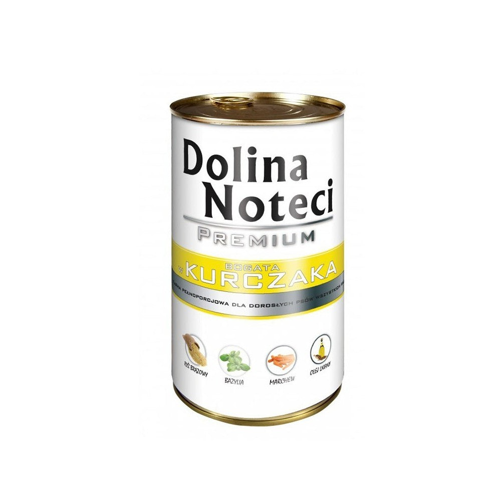 Konservai šunims su vištiena Dolina Noteci Premium 400 g