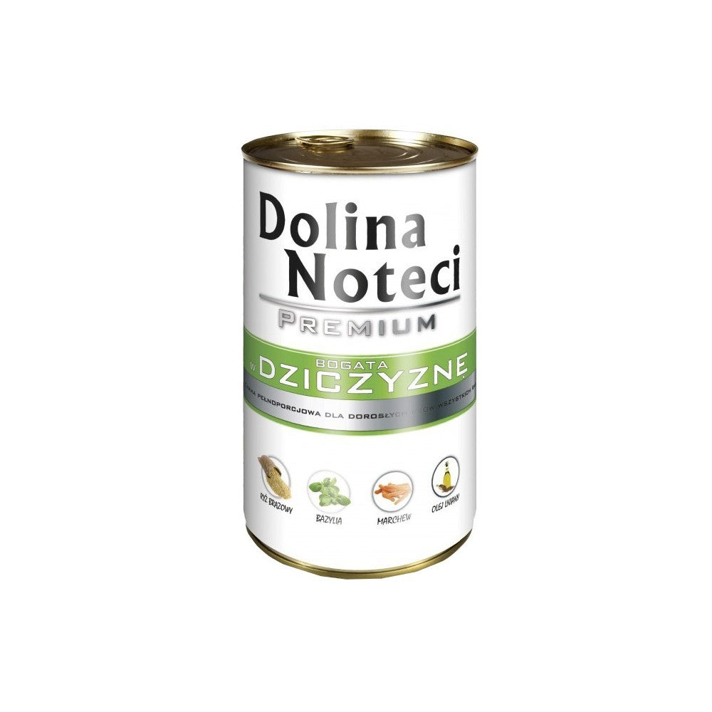 Konservai šunims su žvėriena Dolina Noteci Premium 400 g