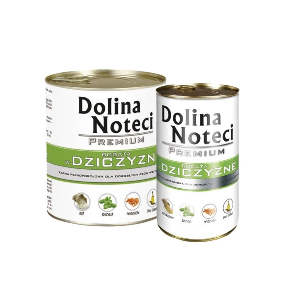 Konservai šunims su žvėriena Dolina Noteci Premium 400 g