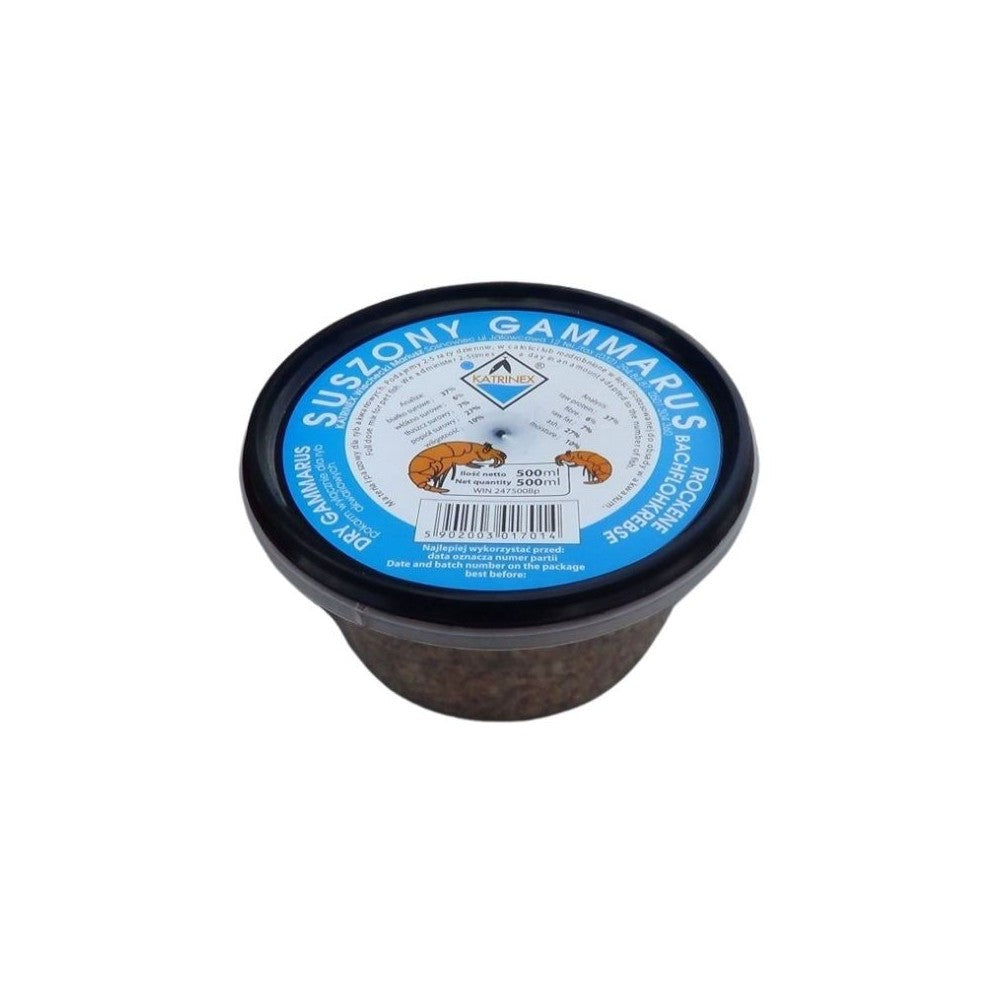 Šoniplaukos (gamarus) džiovintas pašaras žuvims 500 ml