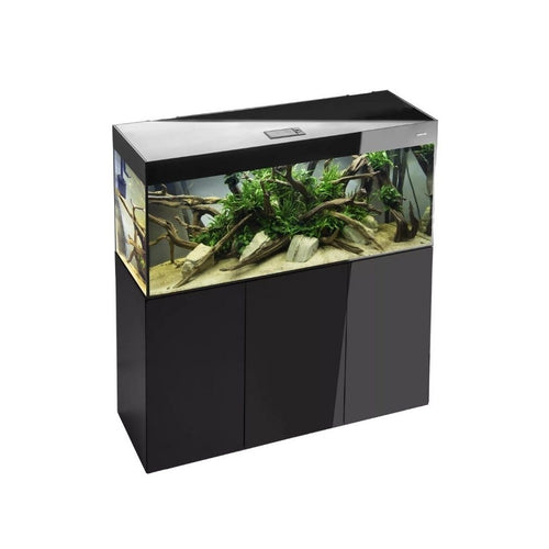 Glossy 150 ST Day&Night akvariumas stačiakampis, juodas, 150x50x63 cm, 3x17 LED