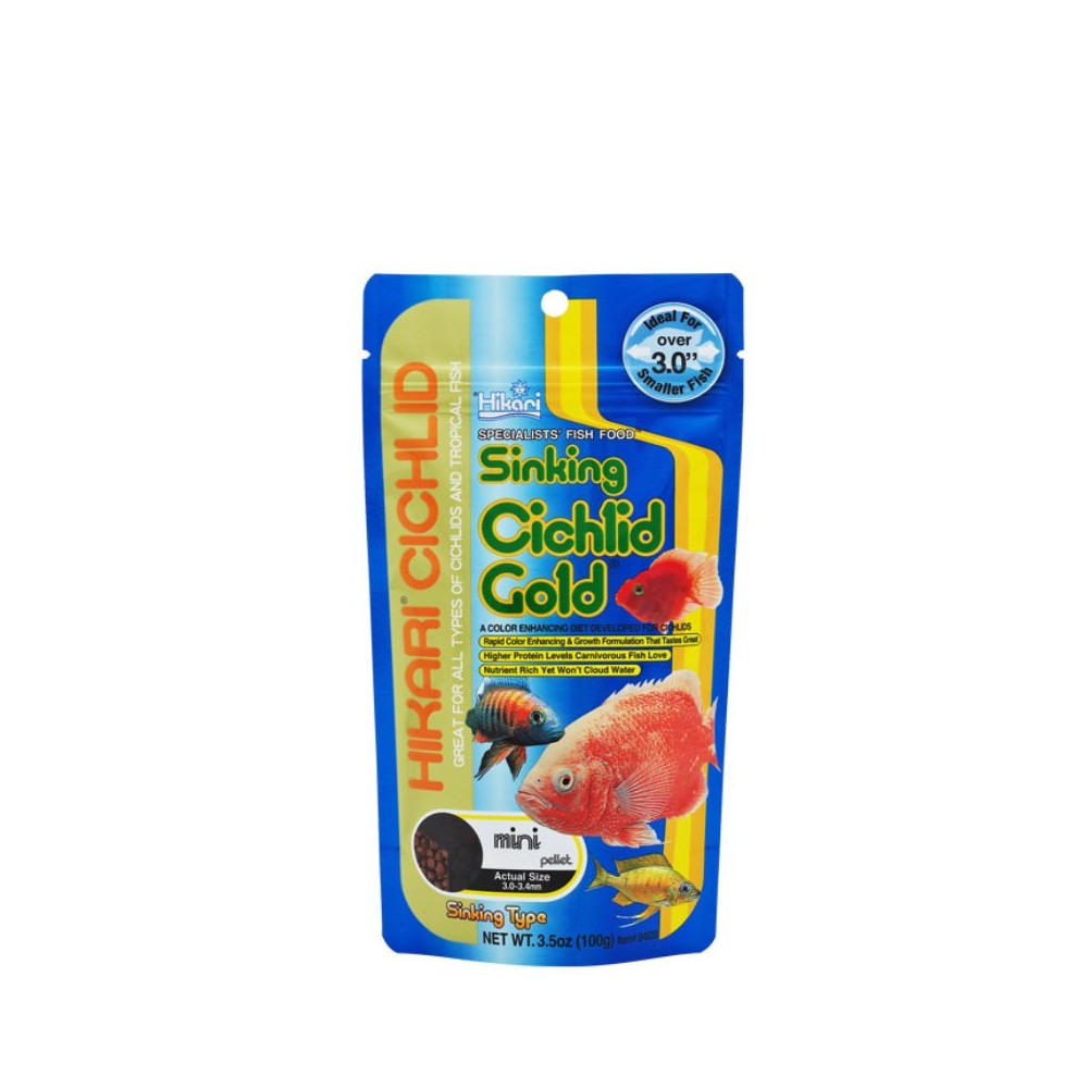 Hikari Cichlid Gold Sinking Mini maistas žuvims 100 g