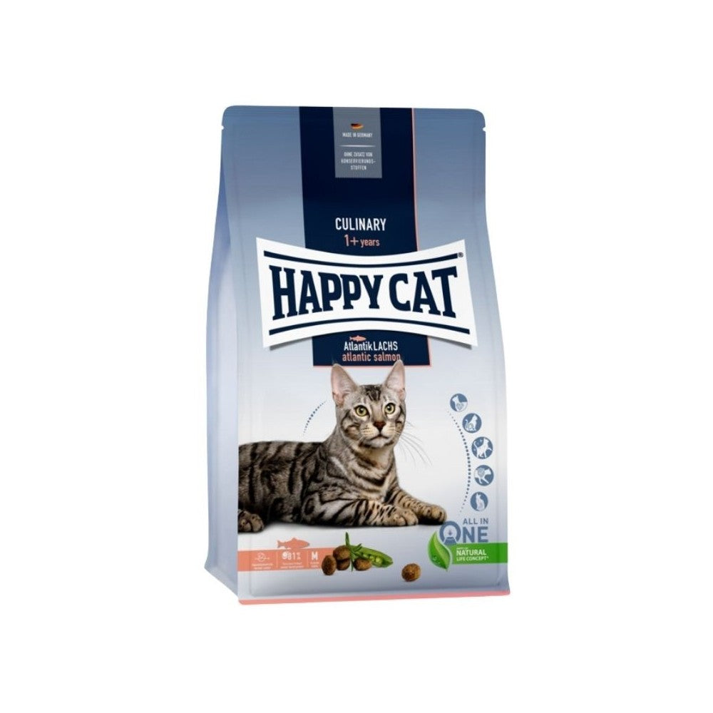 Happy Cat visavertis pašaras suaugusioms katėms su lašiša Culinary AtlantikLachs, 4 kg