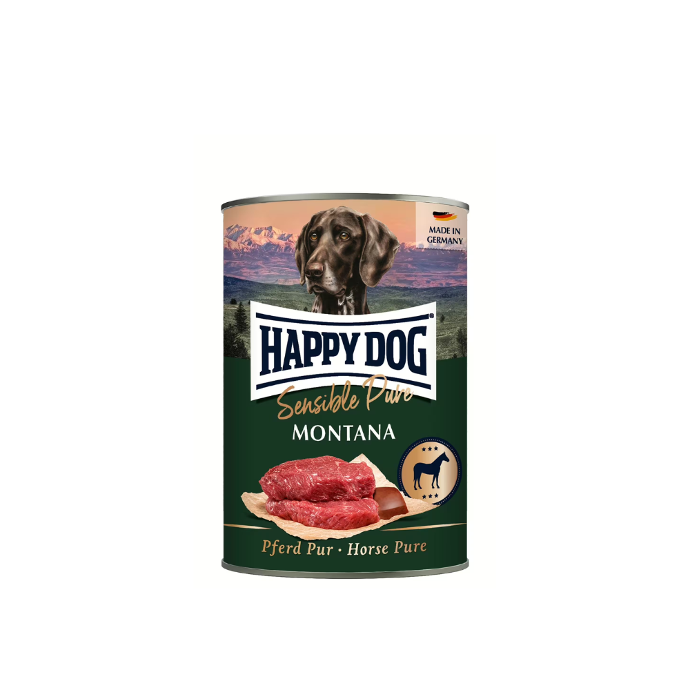 Happy Dog Sensible Pure Montana konservai šunims su arkliena, 400 g