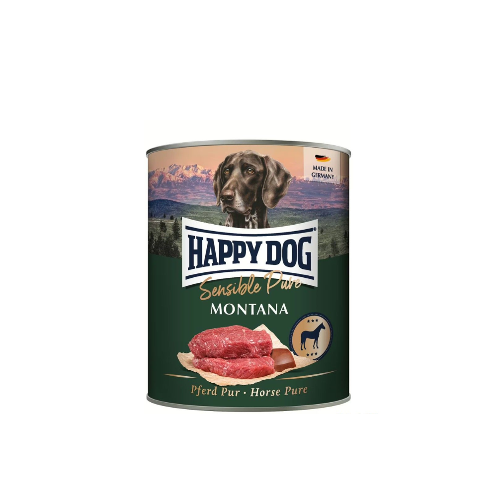 Happy Dog Sensible Pure Montana konservai šunims su arkliena, 800 g