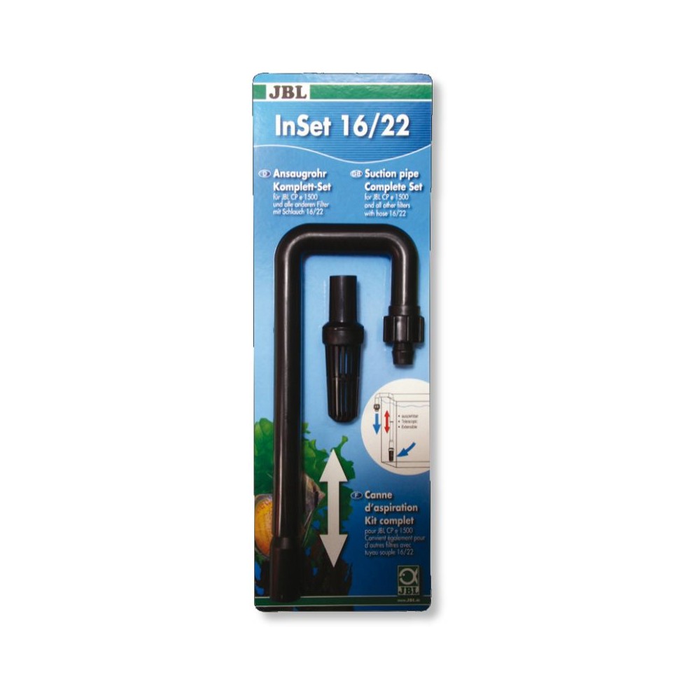 InSet 16/22 teleskopinis vandens paėmimo vamzdelis išoriniams filtrams CP e1500/1,2