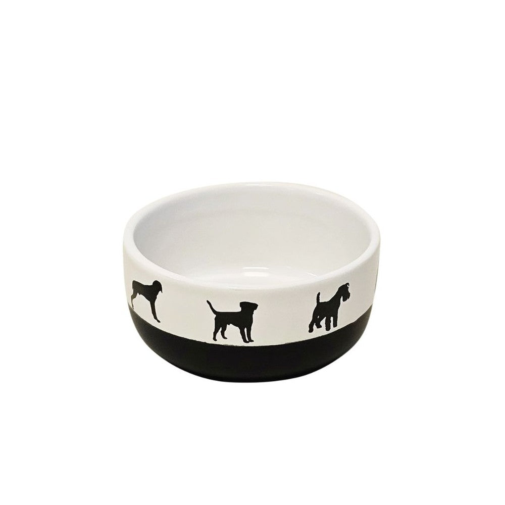 Keramikinis dubenėlis Shape juodas/baltas, 11,5x5 cm, 300 ml