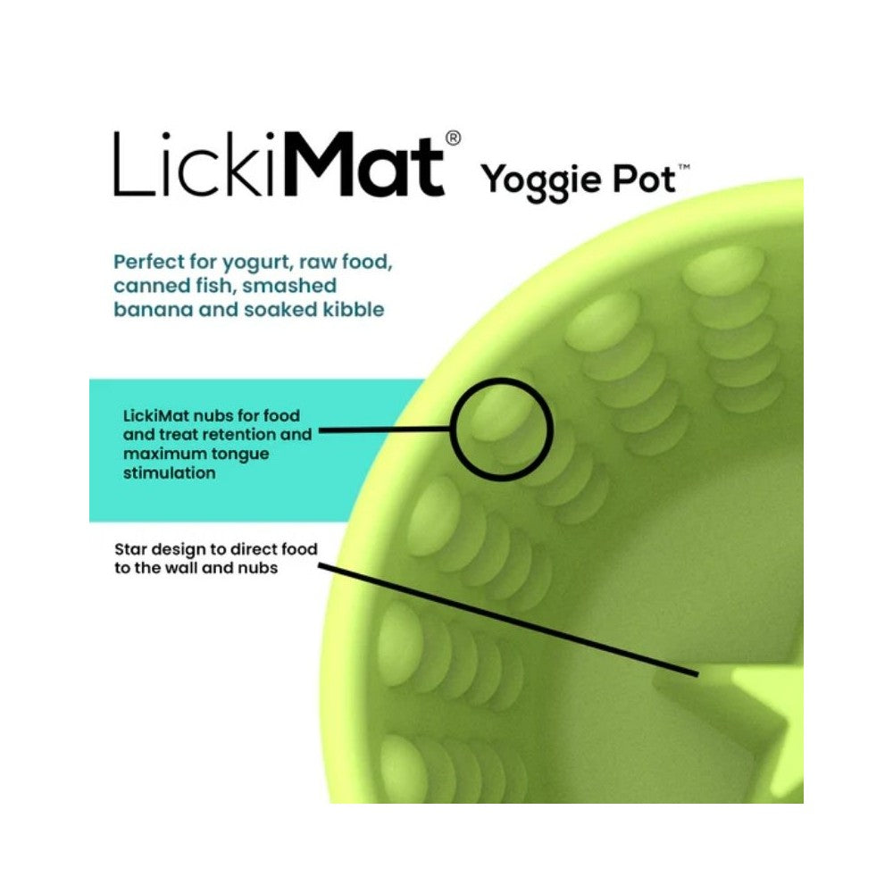 Laižymo puodelis LickiMat Dog Yoggie Pot, raudonas