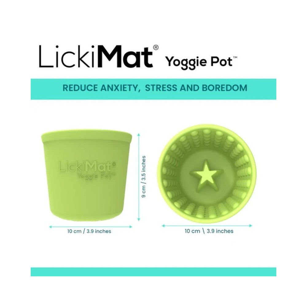 Laižymo puodelis LickiMat Dog Yoggie Pot, raudonas