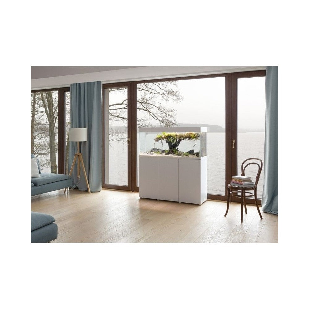 Opti Set 125 akvariumas stačiakampis, baltas, 81x36x51 cm, 125 l