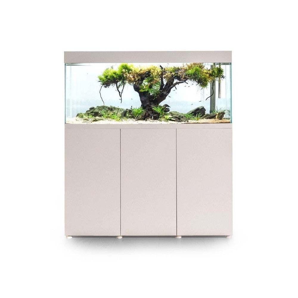 Opti Set 125 akvariumas stačiakampis, baltas, 81x36x51 cm, 125 l