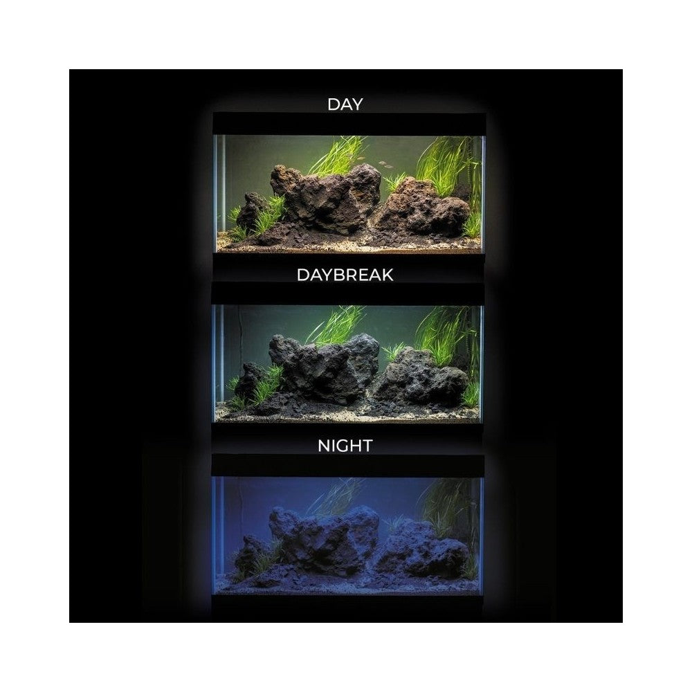 Opti Set 125 akvariumas stačiakampis, juodas, 81x36x51 cm, 125 l