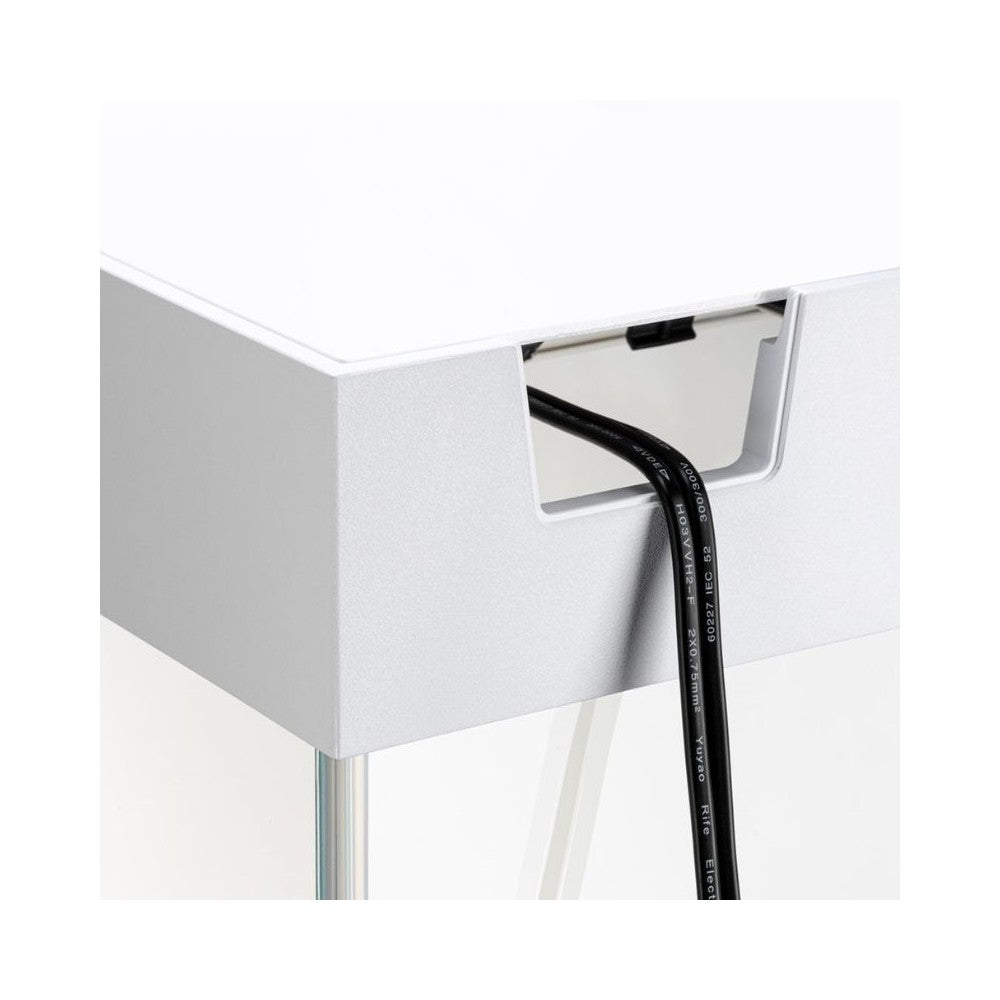 Opti Set 130 akvariumas stačiakampis, baltas, 61x41x56 cm, 130 l