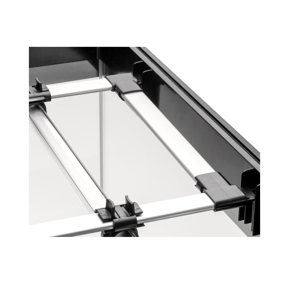 Opti Set 130 akvariumas stačiakampis, juodas, 61x41x56 cm, 130 l