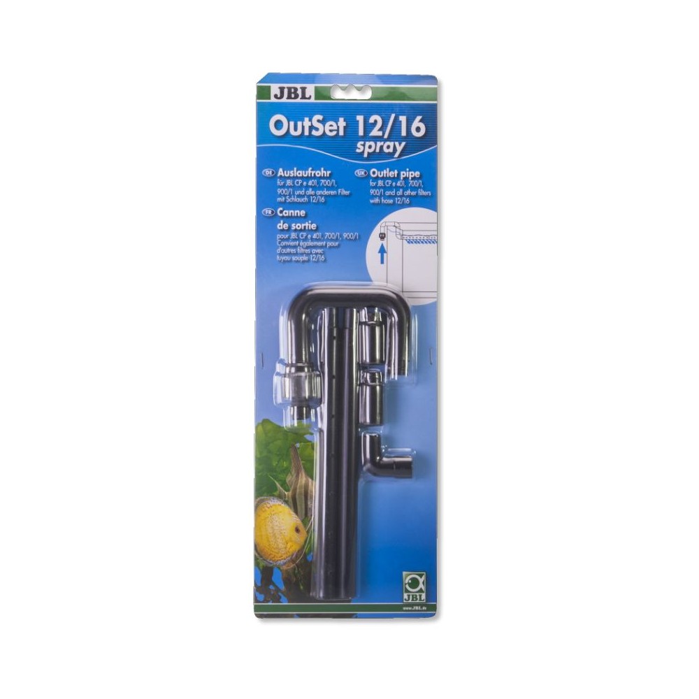 JBL OutSet spray 12/16 vandens atidavimo vamzdelis ,,fleita" išoriniams filtrams CristalProfi e400/700/900/1,2