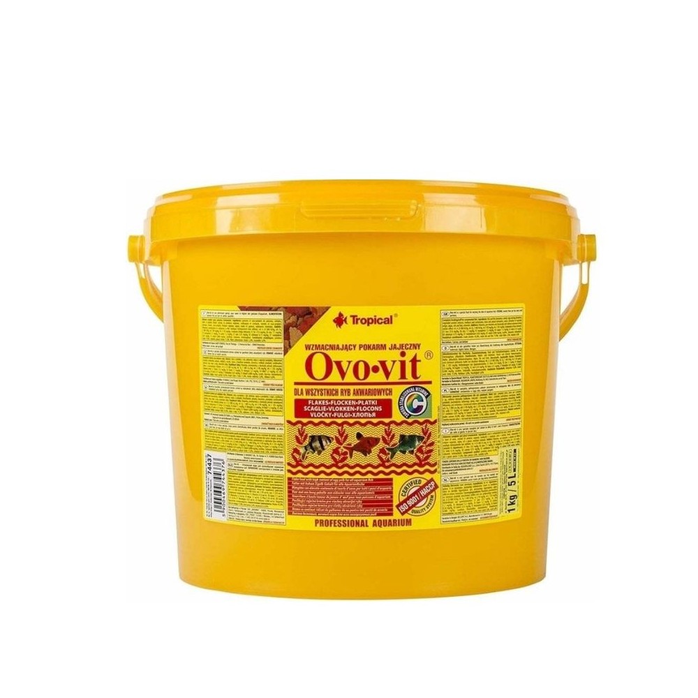 Tropical Ovo-vit pašaras žuvims su kiaušinių baltymais 5 l (1 kg)
