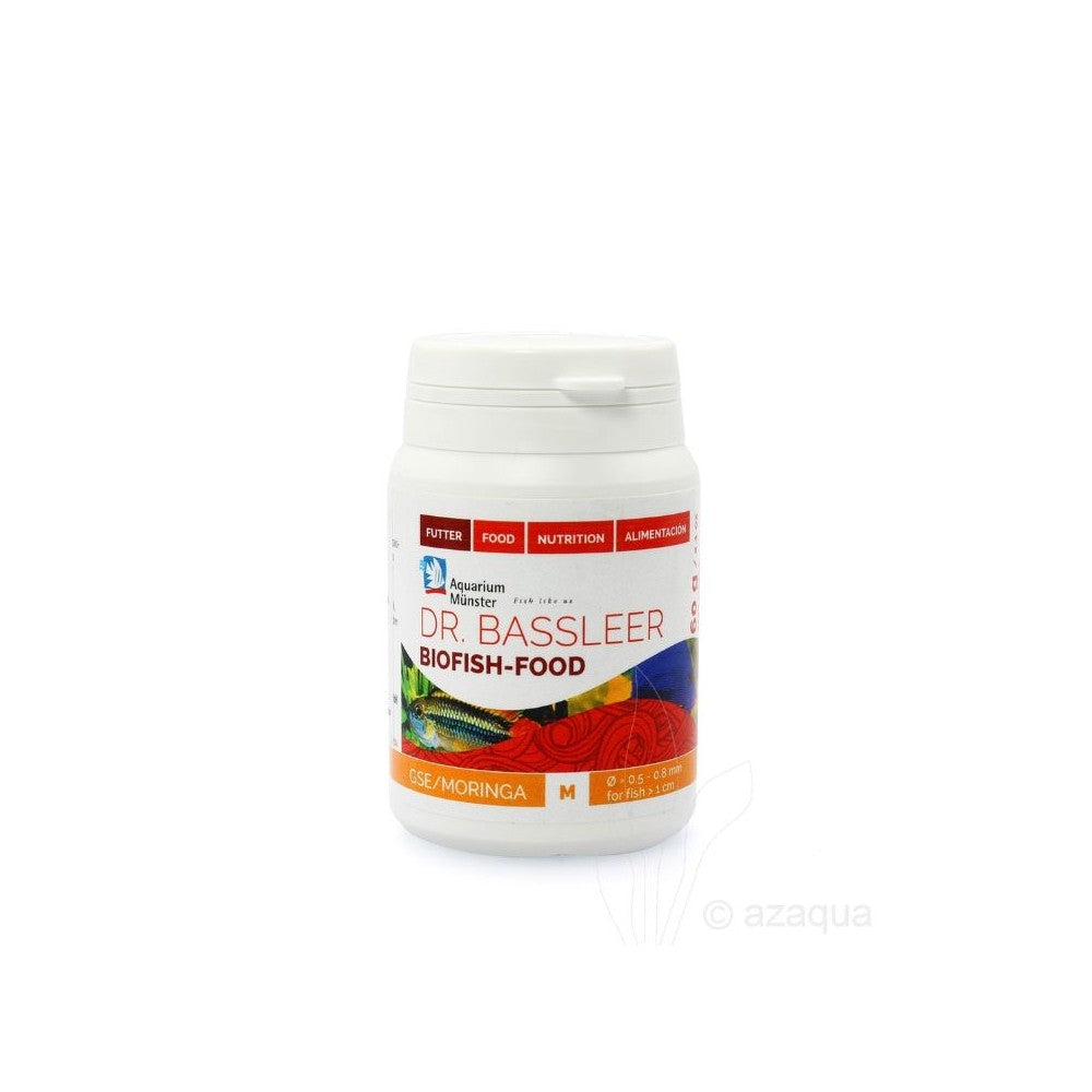 Pašaras žuvims Dr. Bassleer Biofish Food GSE/Moringa M, 60 g
