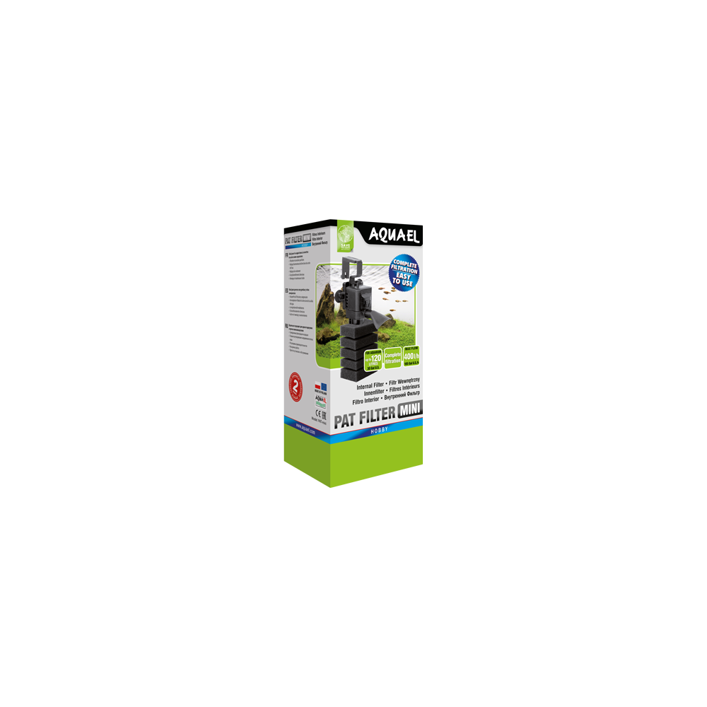 Pat Mini vidinis filtras atvira kempine, 450 l/h, 10 - 120 l, 4 W