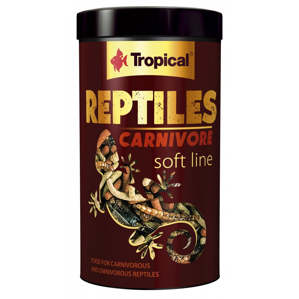 Tropical Soft Line Reptiles Carnivore maistas mėsėdžiams ropliams, minkštas  250 ml