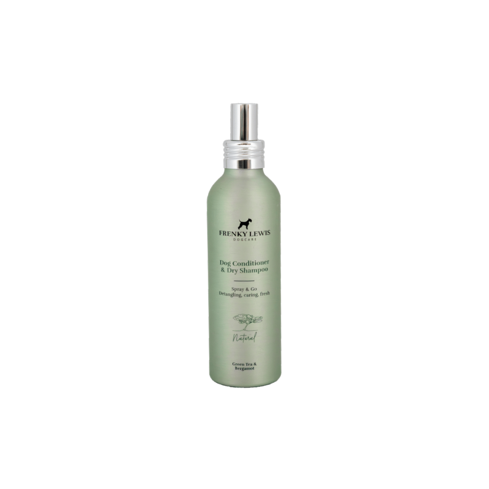 Sausas šampūnas - kondicionierius šunims Frenky Lewis Green Tea, Bergamot, 150 ml