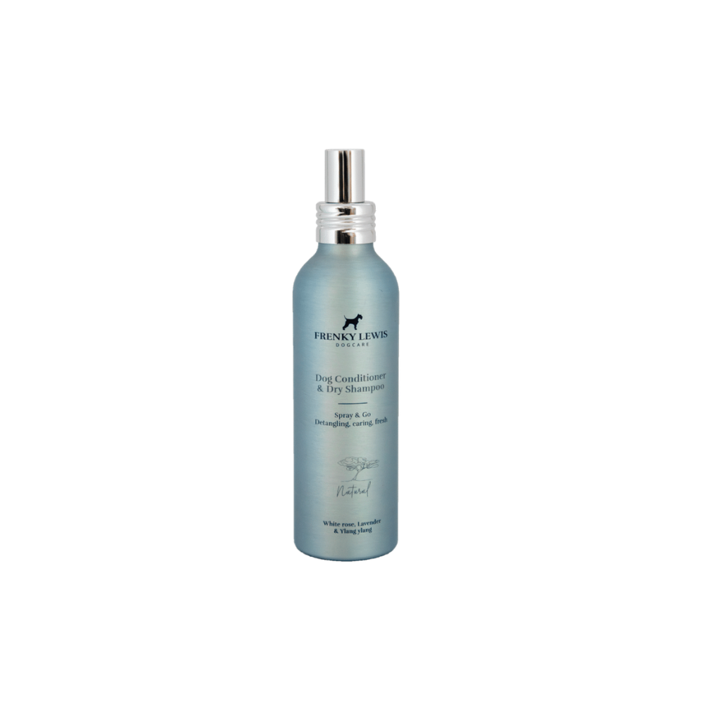 Sausas šampūnas - kondicionierius šunims Frenky Lewis White Rose, Lavender, Ylang Ylang, 150 ml