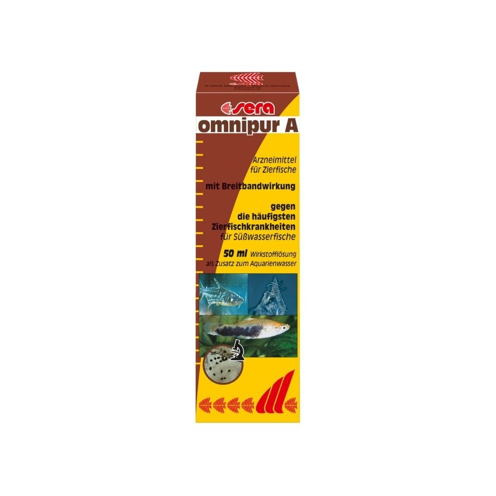Sera akvariumo priežiūros priemonė Omnipur A, 50 ml