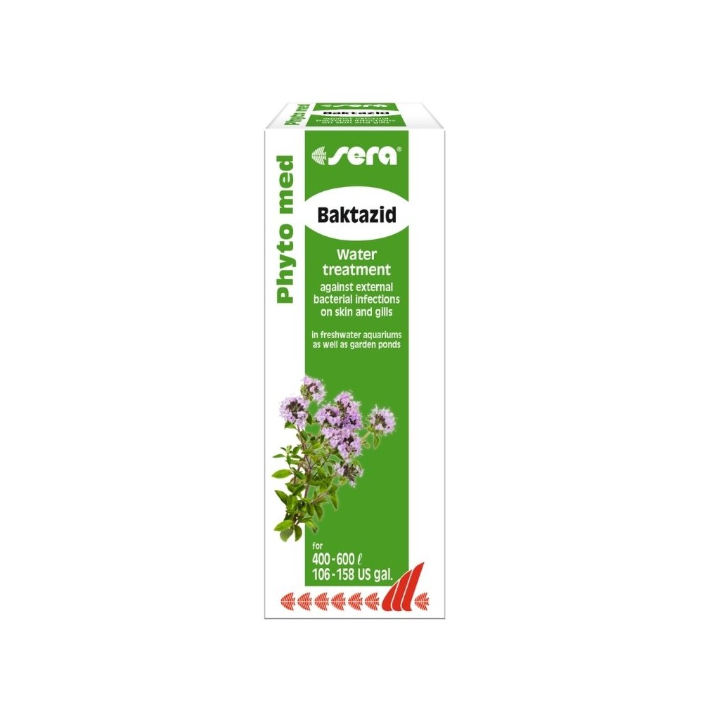 Sera akvariumo priežiūros priemonė Phyto Med Baktazid, 30 ml