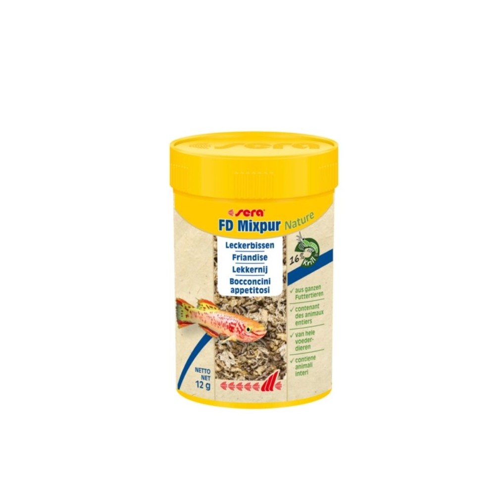 Sera pašaras žuvims FD Mixpur Nature, 100 ml, 12 g