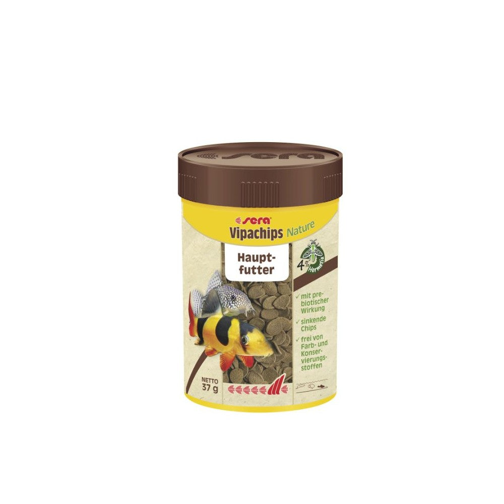 Sera pašaras žuvims Vipachips Nature, 100 ml, 37 g