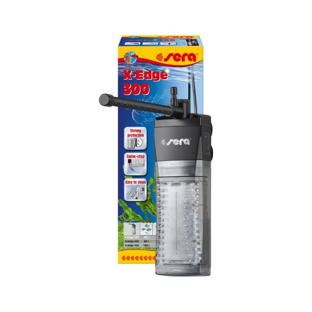 Sera vidinis kampinis filtras X-Edge 300, 300 l/h, 4,2 W