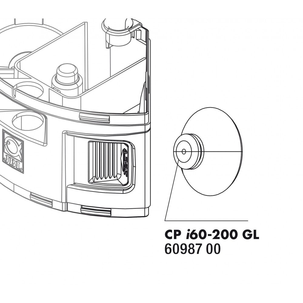 JBL siurbtukai vidiniams filtrams CristalProfi i60-i200, 2 vnt.