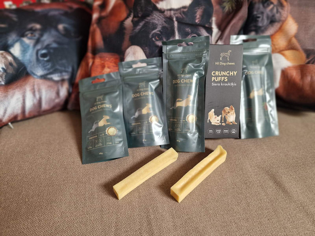Hii Dog Chews Original — natūralus pieno kramtukas šunims