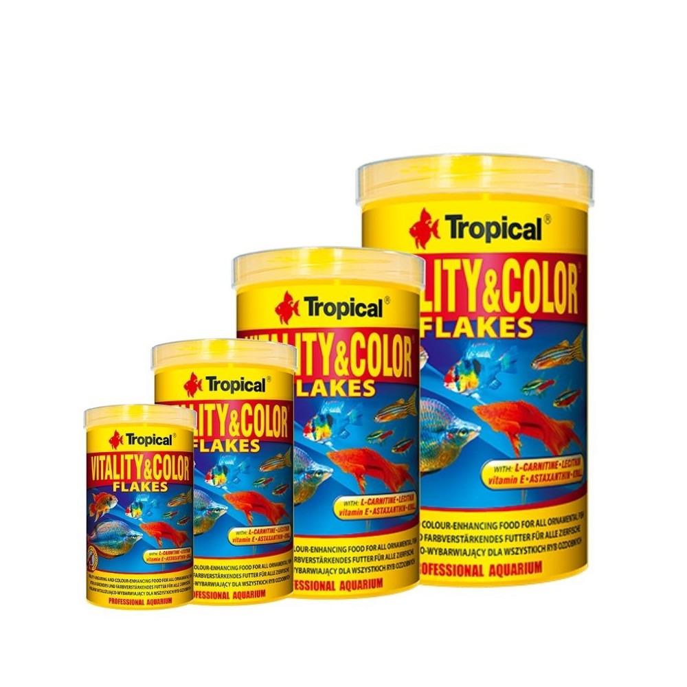 Tropical Vitality&Color spalvas ryškinantis maistas žuvims 100 ml