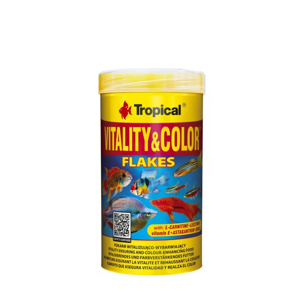 Tropical Vitality&Color spalvas ryškinantis pašaras žuvims 250 ml