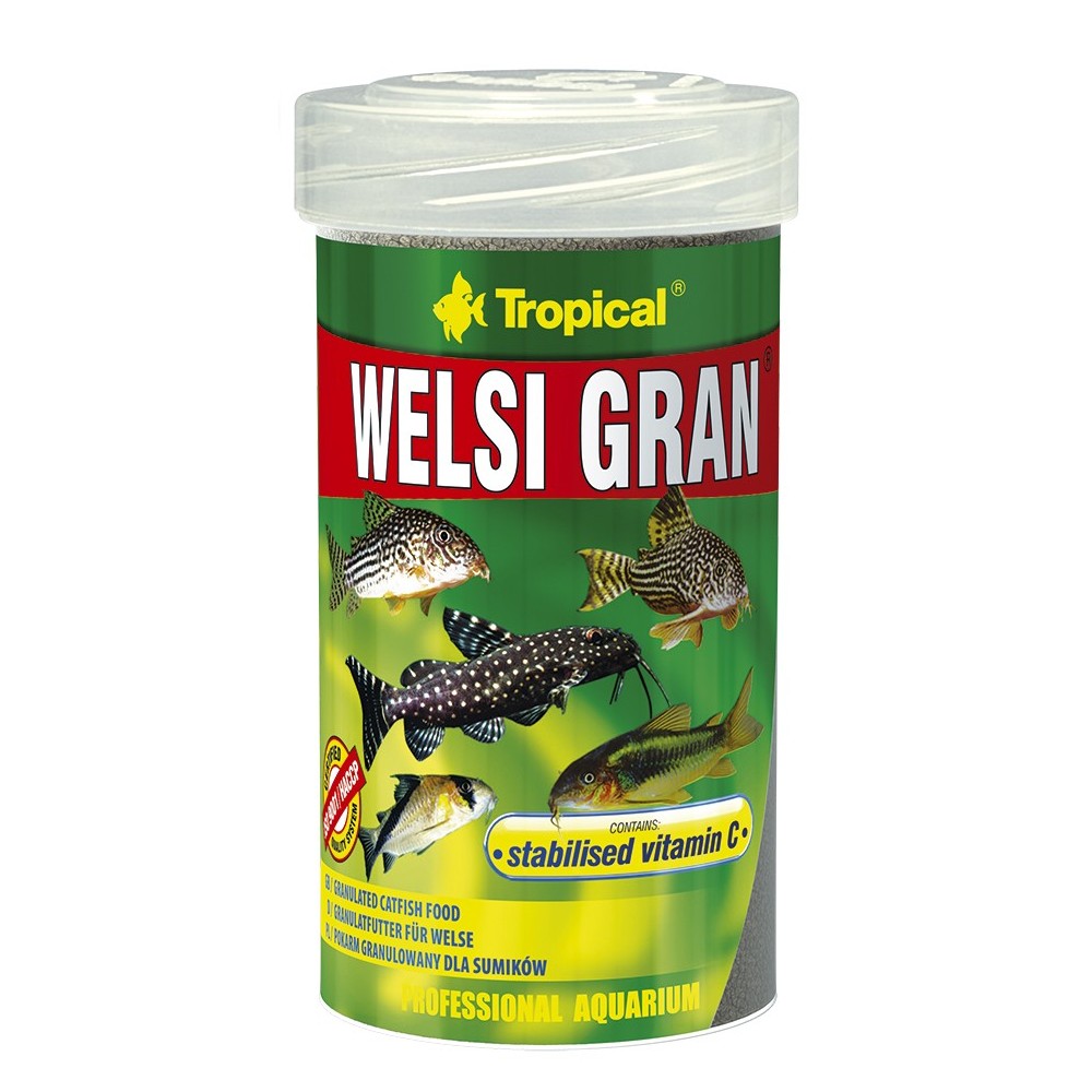 Tropical Welsi Gran granuliuotas maistas dugninėms žuvims  100 ml