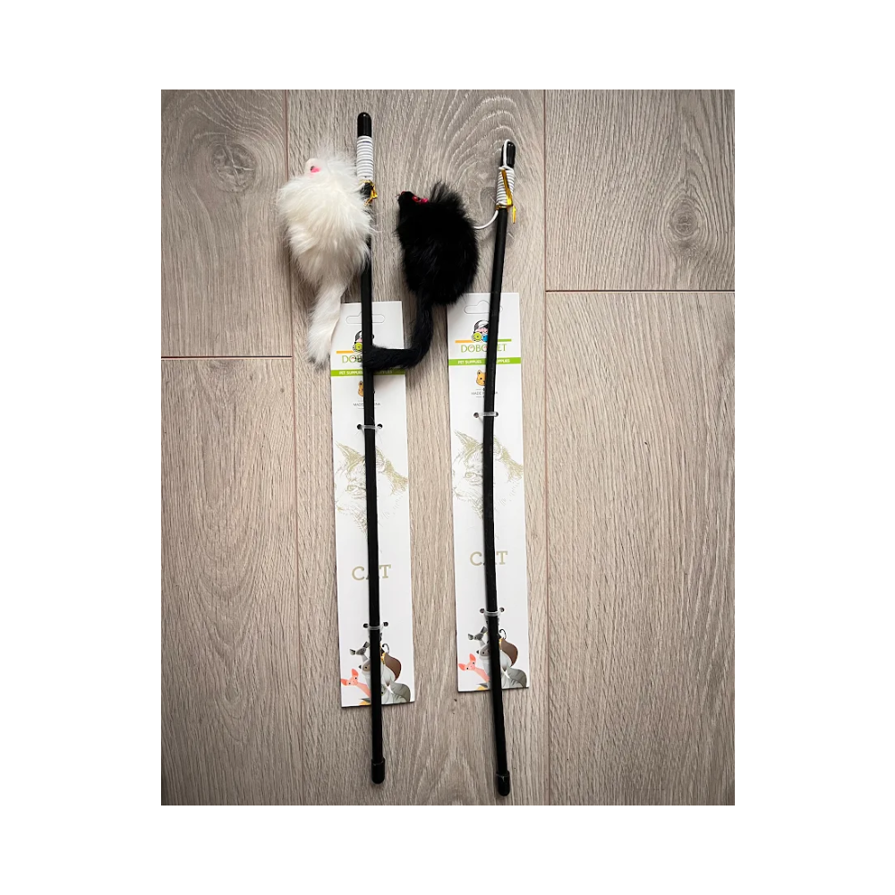 Žaislas katėms meškerė, 49 cm