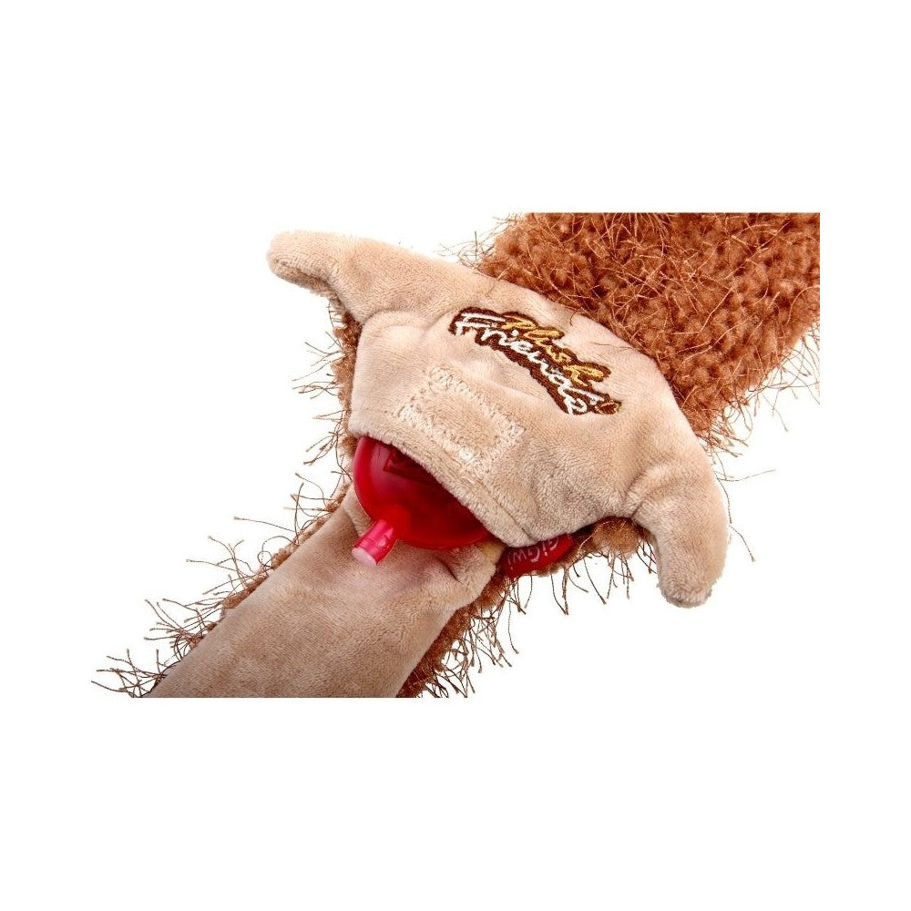 Žaislas šunims GiGwi Plush Friendz Medium Squireel Skin pliušinis voverės kailis