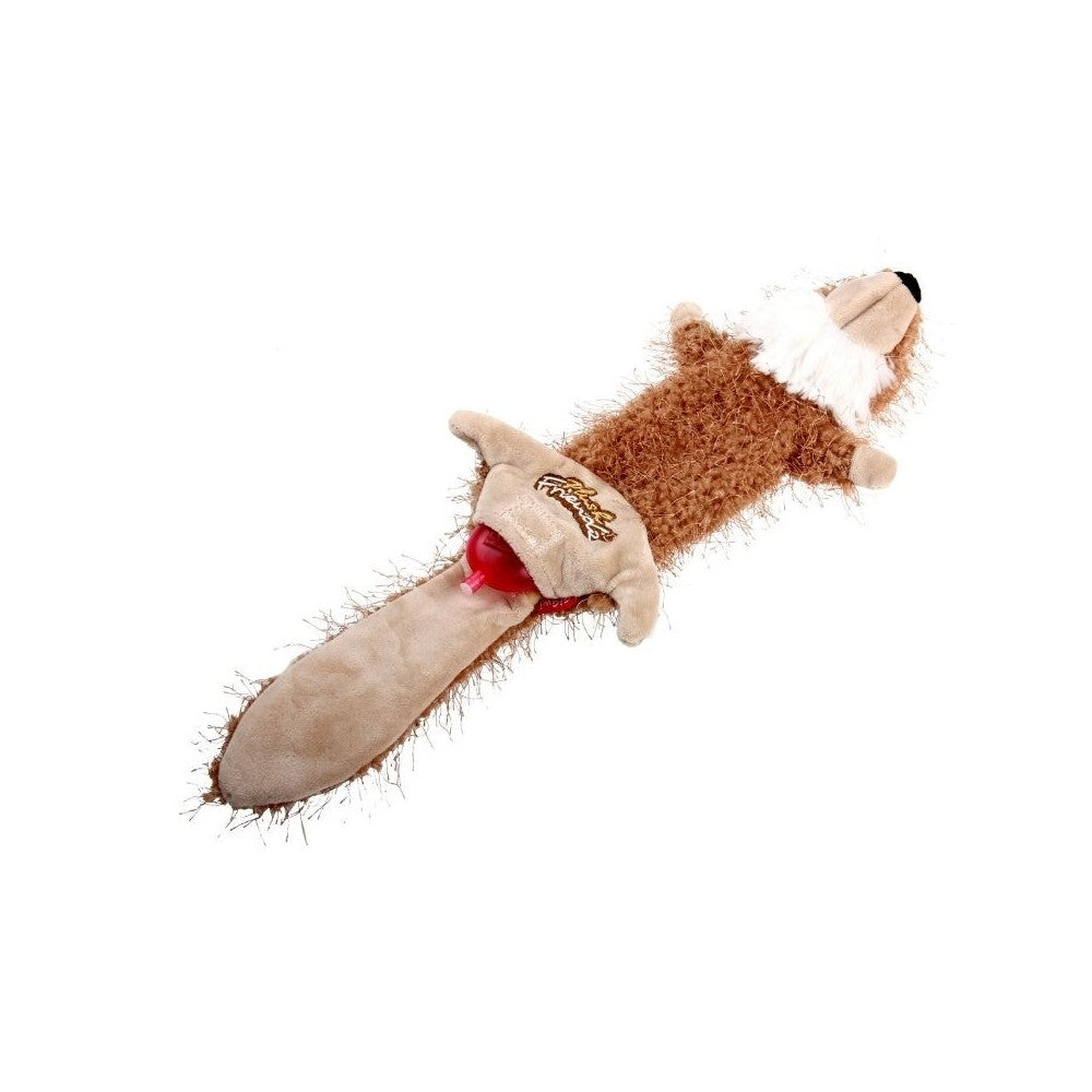 Žaislas šunims GiGwi Plush Friendz Medium Squireel Skin pliušinis voverės kailis