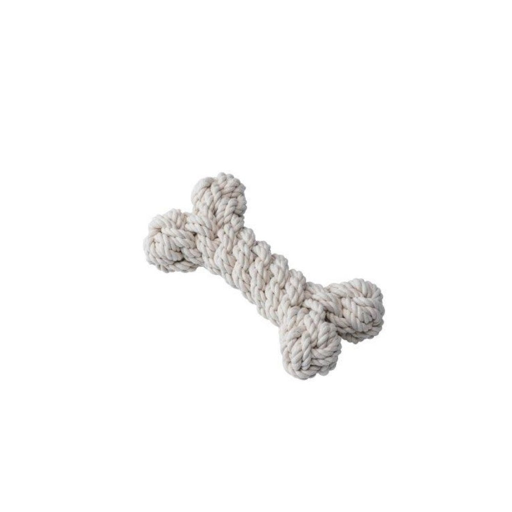 Quapas! Žaislas šunims iš natūralios virvės, kaulas, L, 23 cm