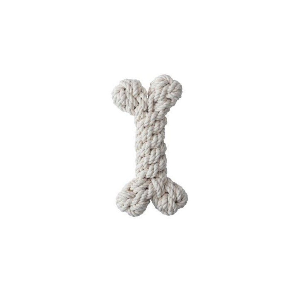 Quapas! Žaislas šunims iš natūralios virvės, kaulas, L, 23 cm